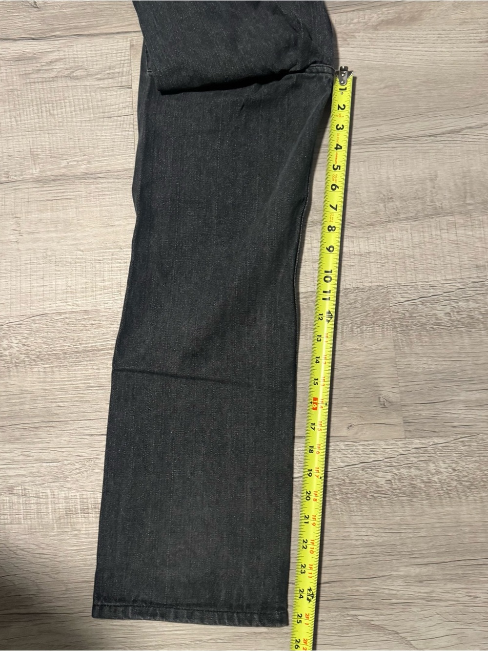 Vtg Y2K Youth Sz 10 Ecko Unltd Jeans Black Embroidered Logo Back Pockets 001972 - Picture 13 of 14